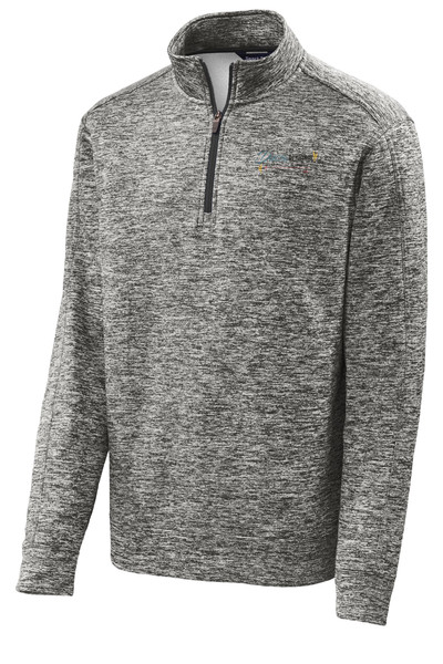 DRMC ST226 Sport-Tek Unisex PosiCharge Electric Heather Fleece Quarter Zip Pullover (Black Electric) DRMC ST226 Sport-Tek Unisex PosiCharge Electric Heather Fleece Quarter Zip Pullover (Black Electric)