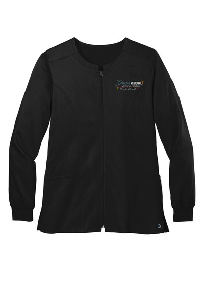 DRMC WW4088 WonderWink Ladies Premiere Flex Full Zip Scrub Jacket (Black) DRMC WW4088 WonderWink Ladies Premiere Flex Full Zip Scrub Jacket (Black)