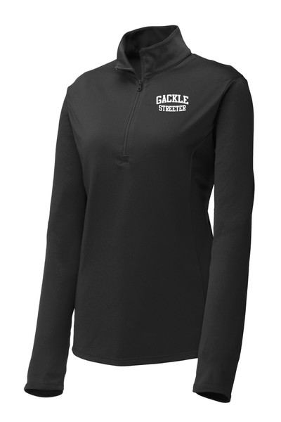 Gackle Streeter LST357 Sport-Tek Ladies PosiCharge Competitor Quarter Zip Pullover (Black) Gackle Streeter LST357 Sport-Tek Ladies PosiCharge Competitor Quarter Zip Pullover (Black)
