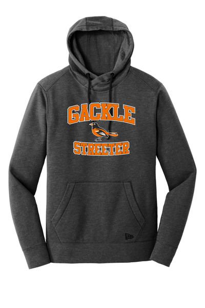 Gackle Streeter NEA510 New Era Unisex Tri-Blend Fleece Hooded Pullover (Black Heather) Gackle Streeter NEA510 New Era Unisex Tri-Blend Fleece Hooded Pullover (Black Heather)