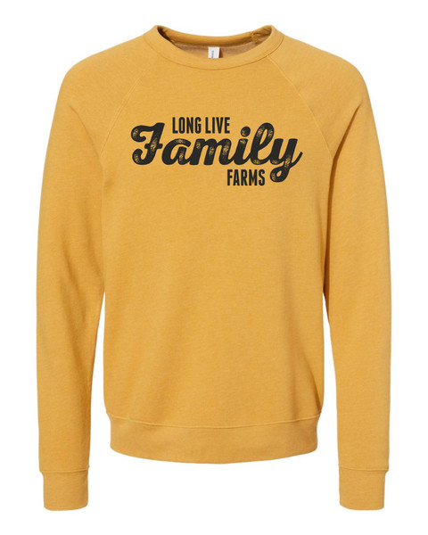 ND Apparel 3901 Bella Canvas Unisex Sponge Fleece Raglan Crewneck Sweatshirt (Family Farms) ND Apparel 3901 Bella Canvas Unisex Sponge Fleece Raglan Crewneck Sweatshirt (Family Farms)
