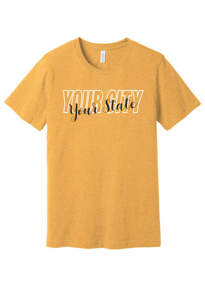 ND Apparel BC3001CVC Bella Canvas Unisex Short Sleeve Tee (City-State)
