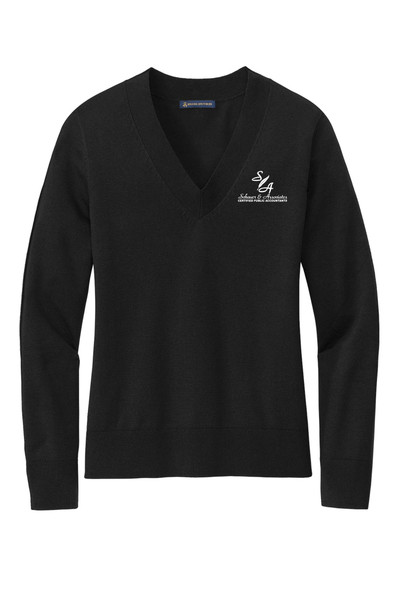 Schauer and Assoc. BB18401 Brooks Brothers® Women’s Cotton Stretch V-Neck Sweater Schauer and Assoc. BB18401 Brooks Brothers® Women’s Cotton Stretch V-Neck Sweater