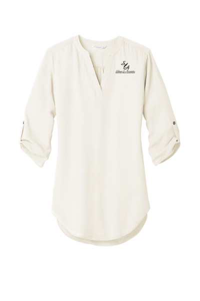Schauer and Assoc. LW701 Port Authority ® Ladies Three Quarter-Sleeve Tunic Blouse