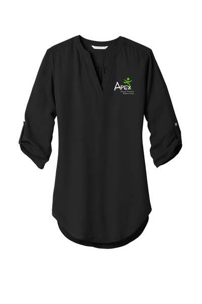 Apex Apparel LW700 Port Authority ® Ladies Long Sleeve Button-Front Blouse