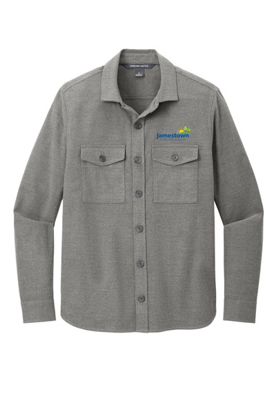 Park and Rec MM2020 Mercer+Mettle™ Long Sleeve Twill Overshirt (Light Anchor Grey)