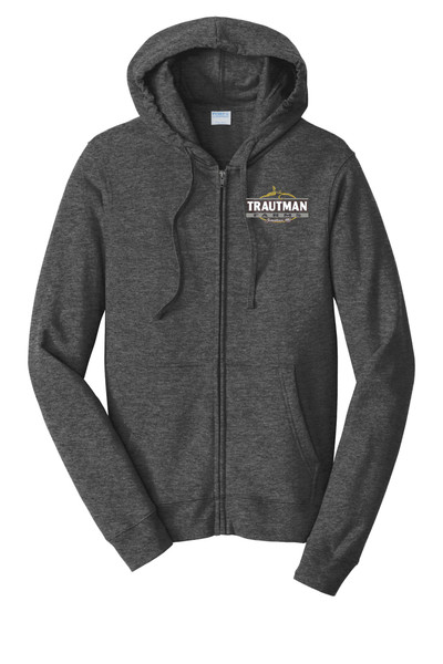 Trautman Farms PC850ZH Port & Company® Fan Favorite™ Fleece Full-Zip Hooded Sweatshirt (Dark Heather Grey) Trautman Farms PC850ZH Port & Company® Fan Favorite™ Fleece Full-Zip Hooded Sweatshirt (Dark Heather Grey)