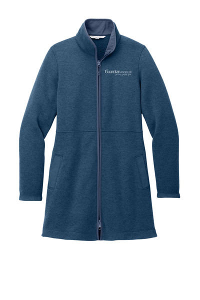 Guardian Angels L425 Port Authority® Ladies Arc Sweater Fleece Long Jacket (Insignia Blue Heather) Guardian Angels L425 Port Authority® Ladies Arc Sweater Fleece Long Jacket (Insignia Blue Heather)