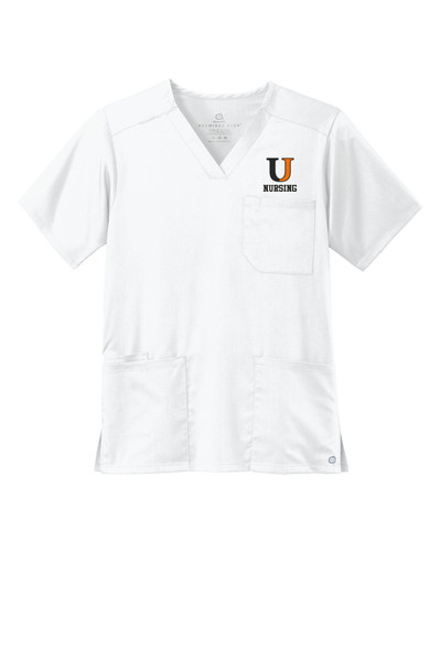 UJ Nursing WW5068 WonderWink® Men's Premiere Flex™ V-Neck Top (White) UJ Nursing WW5068 WonderWink® Men's Premiere Flex™ V-Neck Top (White)