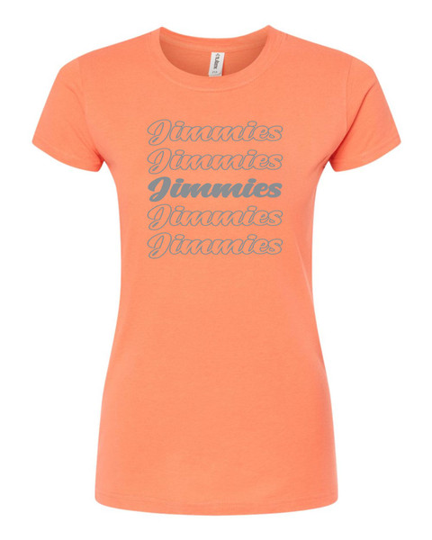 Orriginals Jimmie Store 213 Tultex - Women's Fine Jersey Slim Fit T-Shirt (Coral)