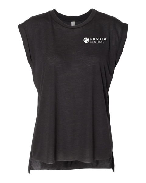 Dakota Central 8804 BELLA + CANVAS - Women’s Flowy Rolled Cuffs Muscle Tee (New Logo)