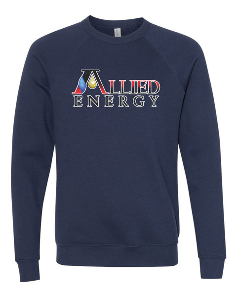 Allied Energy 3901 BELLA + CANVAS - Sponge Fleece Raglan Crewneck Sweatshirt (Full Front) Allied Energy 3901 BELLA + CANVAS - Sponge Fleece Raglan Crewneck Sweatshirt (Full Front)