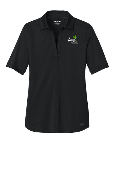 Apex Apparel LOG130 OGIO® Women's Metro Polo (Blacktop)