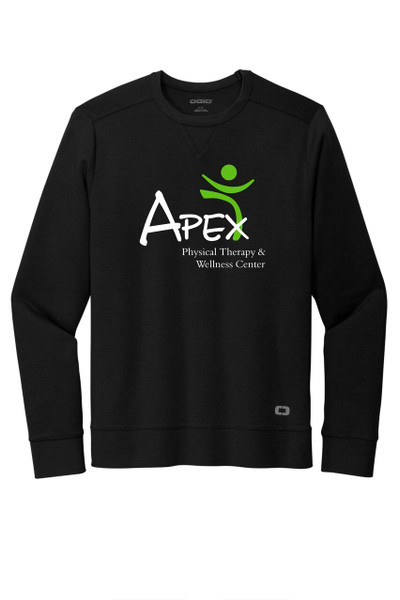 Apex Apparel OG825 OGIO® Luuma Flex Long Sleeve Crew (Blacktop)
