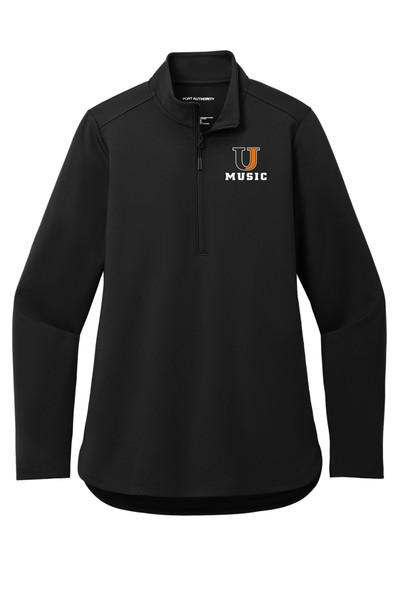UJ Music LK880 Port Authority® Women's C-FREE® Double Knit Quarter-Zip (Black) UJ Music LK880 Port Authority® Women's C-FREE® Double Knit Quarter-Zip (Black)