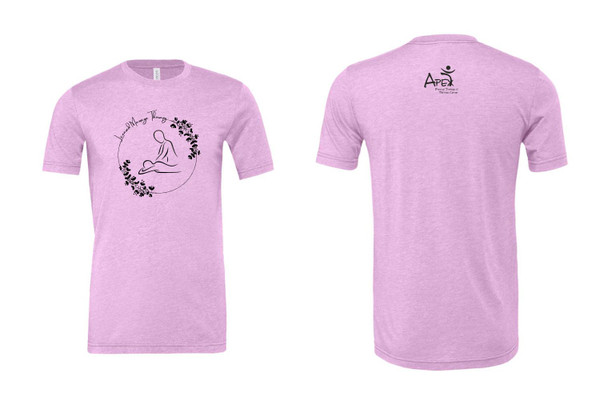 Apex Apparel 3001CVC BellaCanvas CVC Jersey Tee (Heather Prism Lilac) Massage Therapy FF