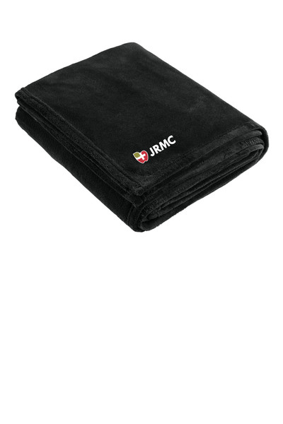 JRMC BP32 Port Authority® Oversized Ultra Plush Blanket (Black)