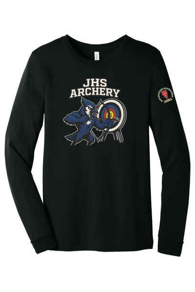 Blue Jay Archery BC3501CVC BELLA+CANVAS® Unisex Heather CVC Long Sleeve Tee (Black)