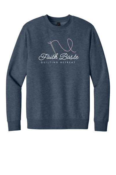 Faith Baste DT6104 District® V.I.T.™ Fleece Crew (Heathered Navy)