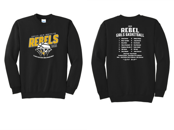 EKM State Girls Basketball PC90 Port & Co™ Essential Fleece Crewneck Sweatshirt