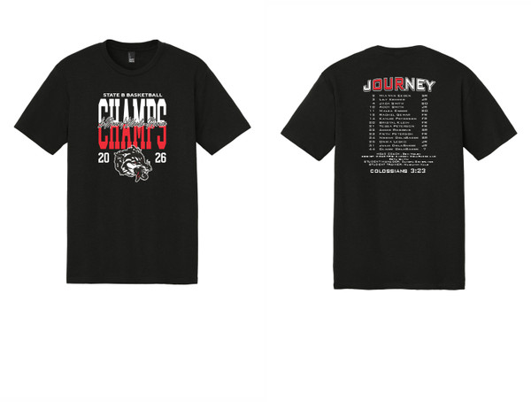 Loboe Girls Basketball Champions DM130 District® Perfect Tri® Tee