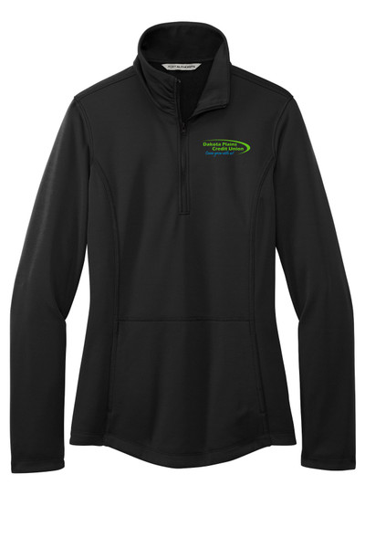 Dakota Plains Credit Union L804 Port Authority® Women's Smooth Fleece Quarter-Zip