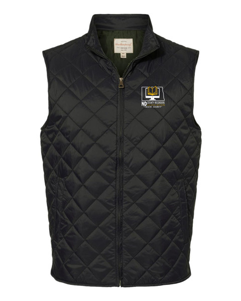 ND County Recorders 207359 Weatherproof Men's Vintage Diamond Quilted Vest