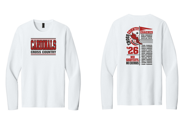 Carrington Cross Country PC43LS Port Authority Long-sleeved T-Shirt (White)