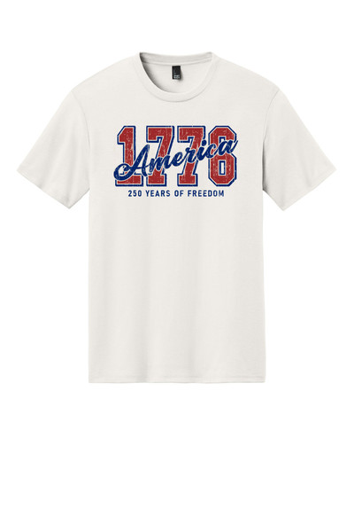 Kite Fest Apparel DM130 District® Perfect Tri® Tee (White Smoke) America 1776