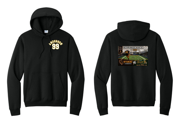 Schoeler Reunion PC78H Port & Co™ Core Fleece Pullover Hooded Sweatshirt (Black)