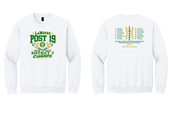 LaMoure Legion Baseball Champs 18000 Gildan® Heavy Blend™ Crewneck Sweatshirt