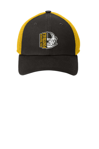 EEK Thunder Football NE1020 New Era® Stretch Mesh Cap (Black-Gold)