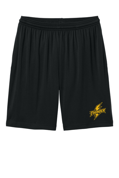 EEK Thunder Football ST349P Sport-Tek® PosiCharge® Competitor™ 7” Pocketed Short (Black)