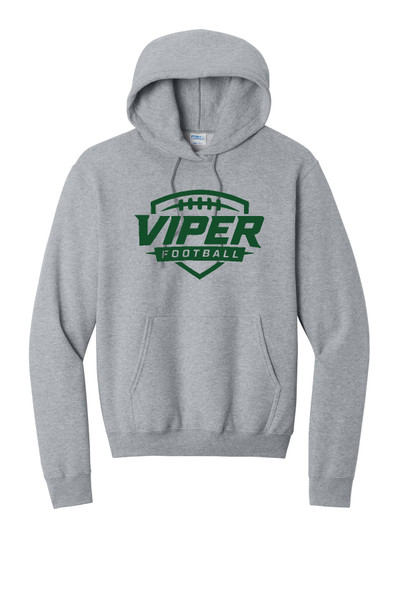Viper Football PC78H Port & Co® Core Fleece Pullover Hooded Sweatshirt (Athletic Heather)