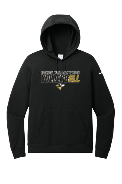 EKM VB NKFD9889 Nike Women's Club Fleece Sleeve Swoosh Pullover Hoodie