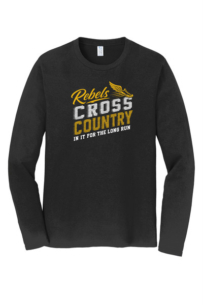 Edgeley XC PC450LS Port & Co® Long Sleeve Fan Favorite® Tee (Black)