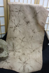 Earthy beige and brown natural dye scarf