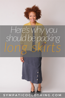 Packing a long skirt for travel can make a lot of sense; here’s why. Packing a long skirt for travel can make a lot of sense; here’s why.