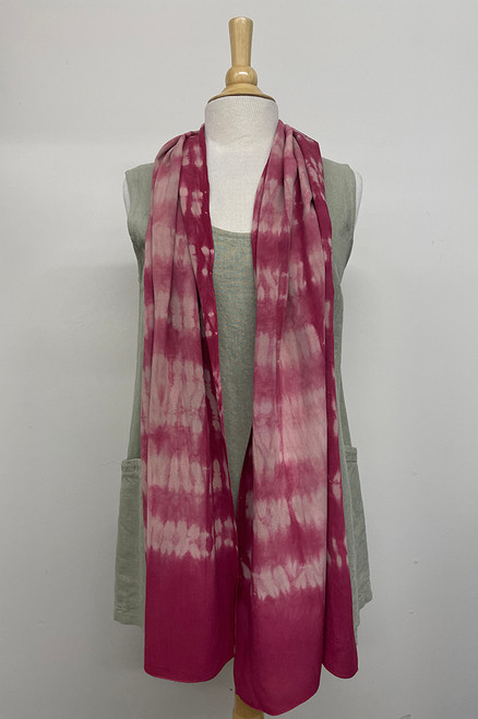 hand-dyed rayon scarf