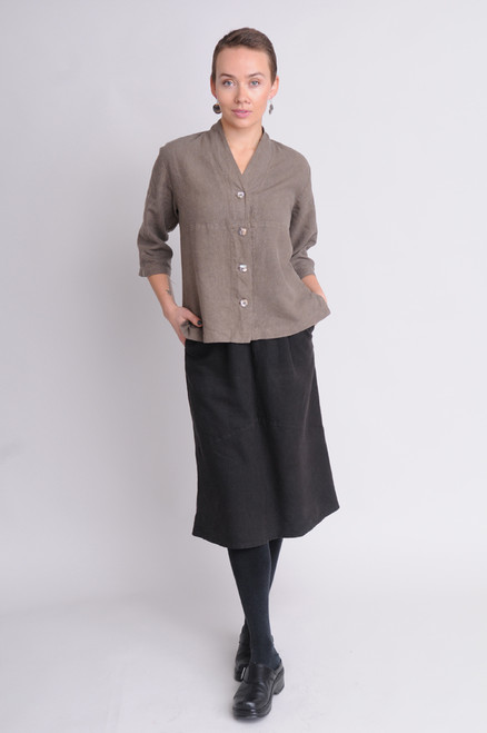Black Tencel - hemp skirt
