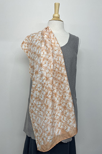hand-dyed silk scarf/wrap