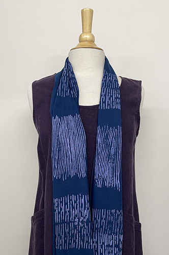 hand-dyed cotton scarf