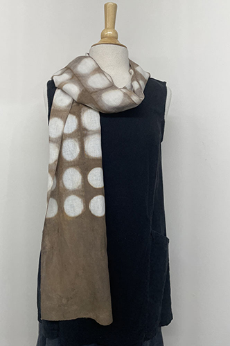 hand dyed hemp scarf