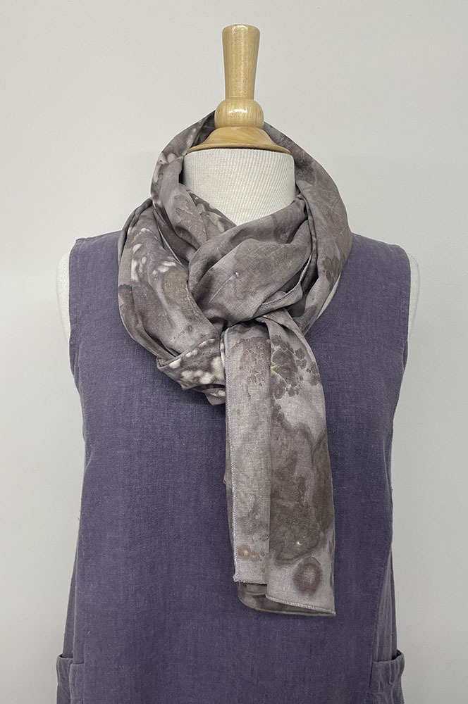 hemp eco printed scarf