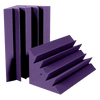 (2) Studiofoam® LENRD® Bass Traps - 1′ x 1′ x 2′ - shown in Purple.
