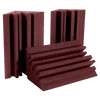 (8) 2’x1’x1′ MetroLENRD™ Bass Trap shown in Burgundy.