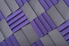 Streamer Starter™ Kit shown in Charcoal and Purple mounted in a diagonal pattern on the wall.