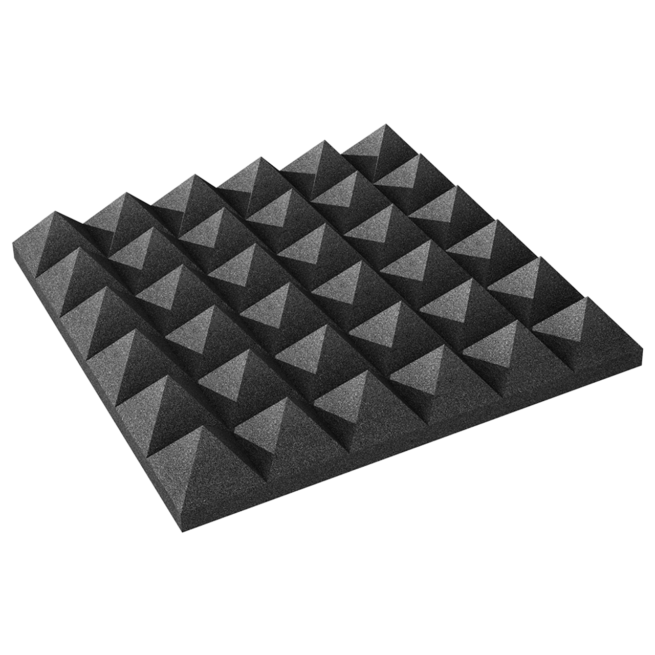 Pyramid Acoustic Foam Panels - 12x12x 2 Inch Thick Sound Dampening Studio  Foam Tiles - 4 Square Feet Per Pack (2 inch thick)