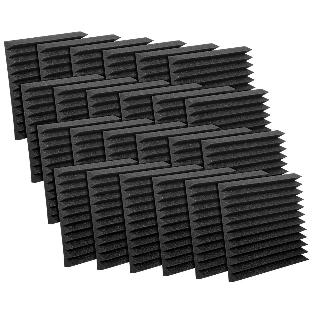 SoundAssured White Acoustic Foam 2x12x12 inch Panels - 4 Pack
