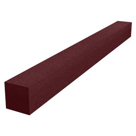 (1) 2" x 2" x 24" CornerFill Cube™ shown in Burgundy.